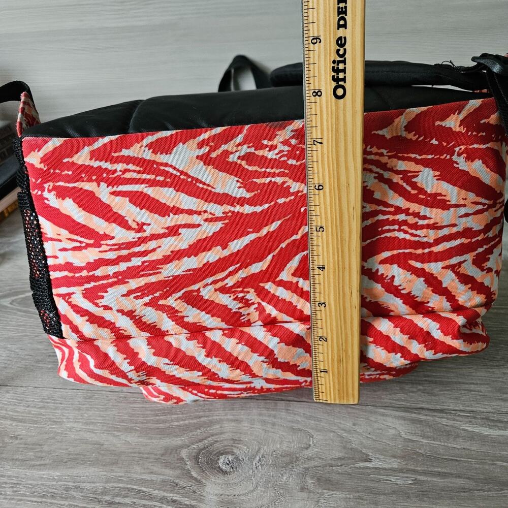 Jansport Big‎ Student Backpack Red White Zebra Print School College Travel Bag - Picture 11 of 16